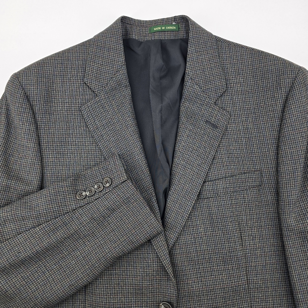 Lauren Ralph Lauren Mens Gray Check Pure Wool Blazer Sportscoat Size 40r Canada